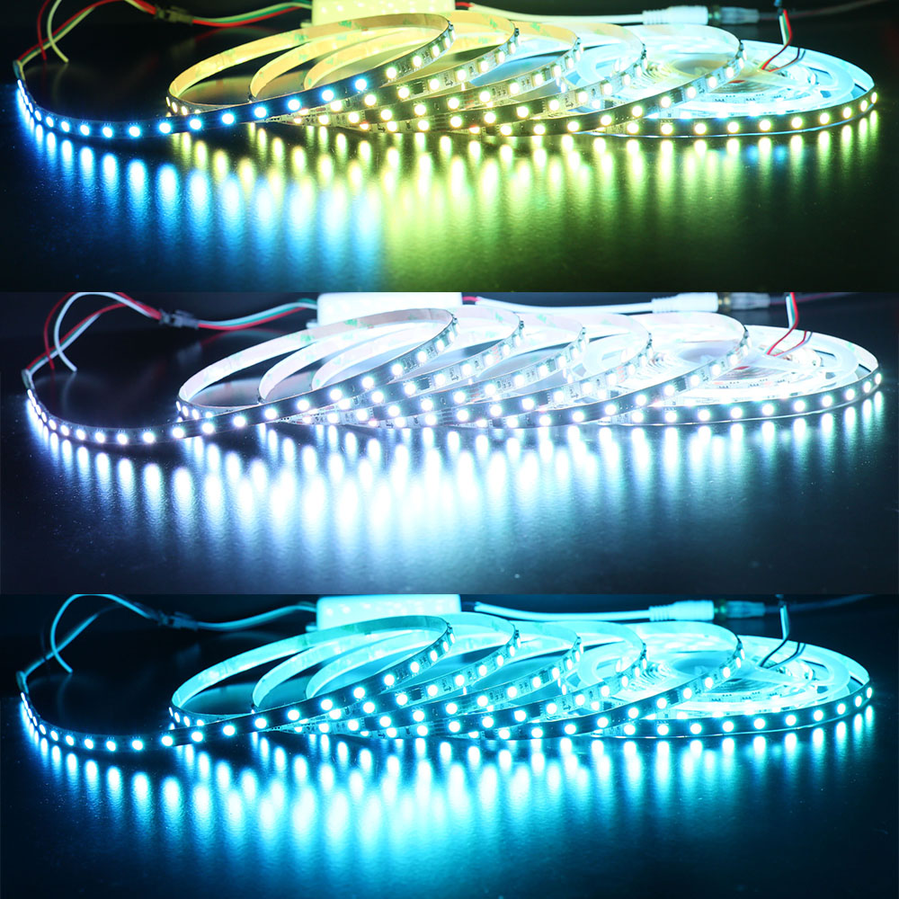 DC12V WS2818(Update WS2811) 8mm Wide 360LEDs Breakpoint-continue Dream Color Addressable RGB LED Strip Lights